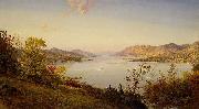 Jasper Francis Cropsey Greenwood Lake oil painting